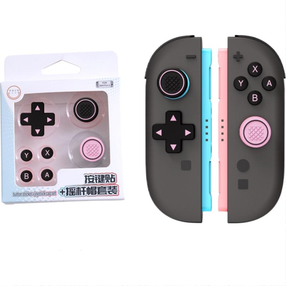 Silicone Key Sticker Skin Thumb Grip Caps For Switch 2 D-pad Button Protective Stickers For NS2 Soft Joystick Covers Accessory