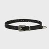 STAR LIGHT SLIM FAKE LEATHER BELT Black BQ4AA002