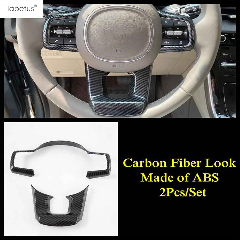 Gear Shift Panel / Head Lamp / Steering Wheel / AC Air Vent Cover Trim Carbon Fiber Accessories For Kia Sorento MQ4  -