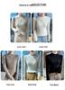 Women's Slimming Pure Wool Lace Half-High Collar Sweater - Ready-to-Wear Knit Pullover Base Layer