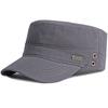 HT3609 100% Cotton Baseball Cap Men Women Flat Top Cadet Army Military Cap Spring Summer Sun Cap Male Adjustable Baseball Hat
