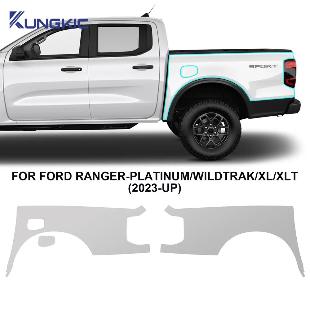 Pellicola Protettiva Vernice Pre-tagliata per Auto Per Ford Ranger Platinum Wildtrak Raptor XL 2023-IN SU Pellicola PPF Auto-rigenerante Adesivo per Carrozzeria Antigraffio