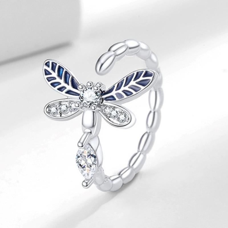 Copper Ring Classics Zircon For Women Luxury Shining Beautiful Ring Fashion Wedding Party Women Jewelry