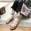 Fashion Women's Sandals Strappy Ladies Shoes Beach 2025 Luxury Shoe Sales Korea Summer Original Trending Cheap Liquidation Sandal Sale