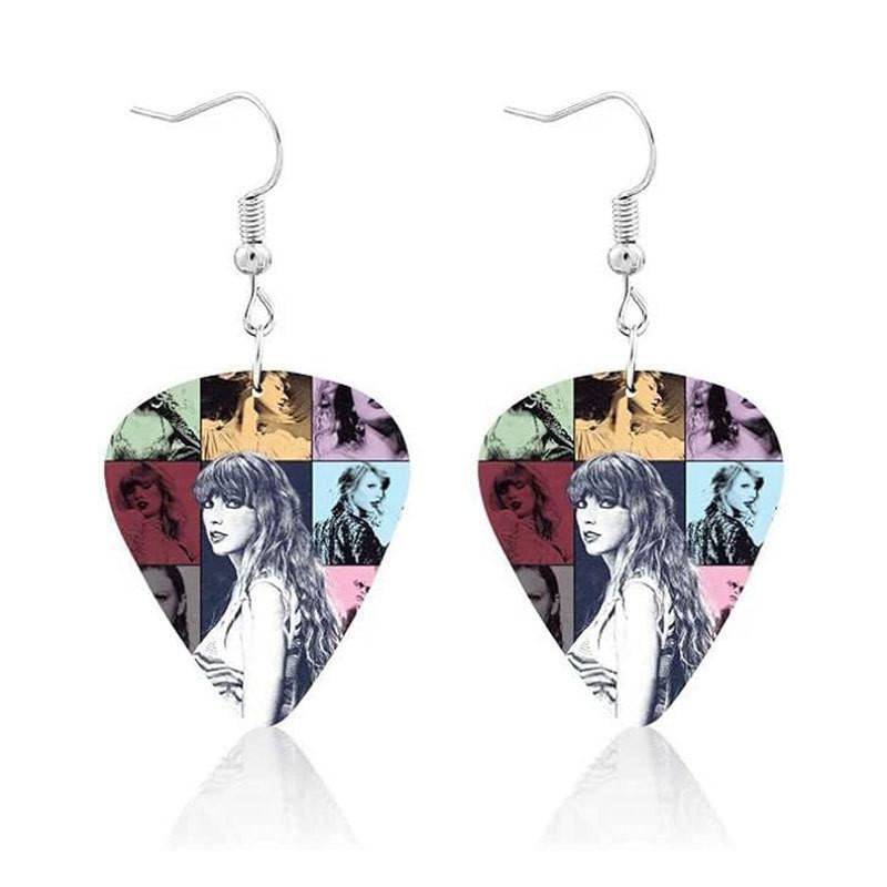 

Trendy Geometric Acrylic Hoop Earrings For Women Heart Shape Ts Album Inspired