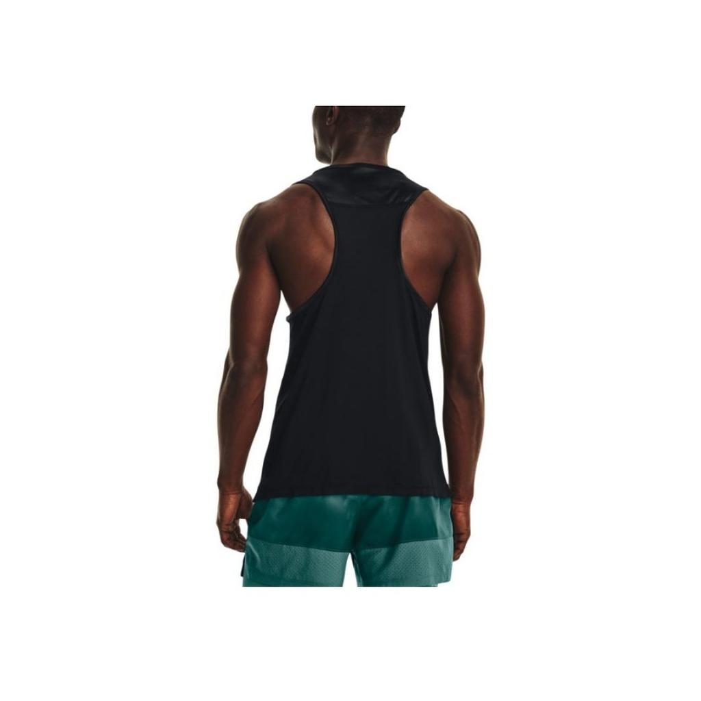 Under Armour Iso-Chill Solid Color Sleeveless Running Sports T-Shirt Men Tops Black 1377875-001