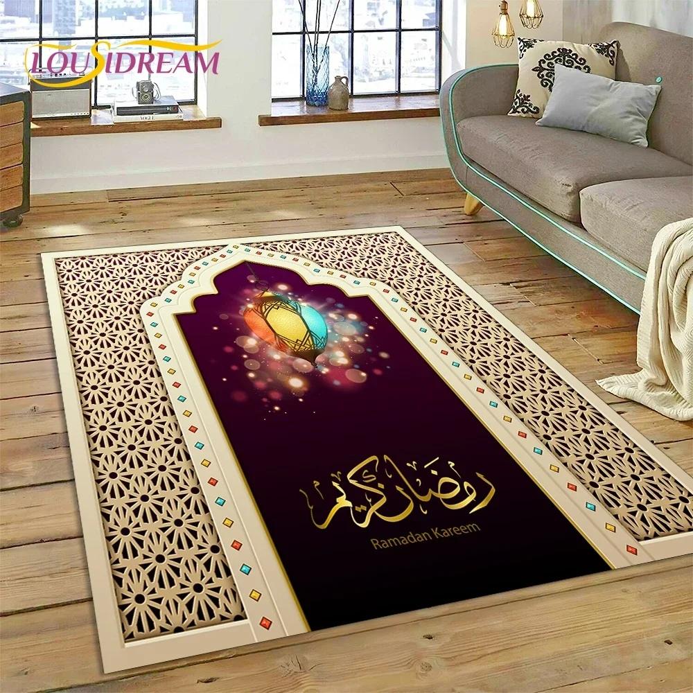 Muslimský Islám Modlitba Klečící Poly Podložky Mandala Koberec Kobereček do Ložnice Obývacího Pokoje Domácí Dekorace na Pohovku,Velká Dekorativní Podlahová Rohož
