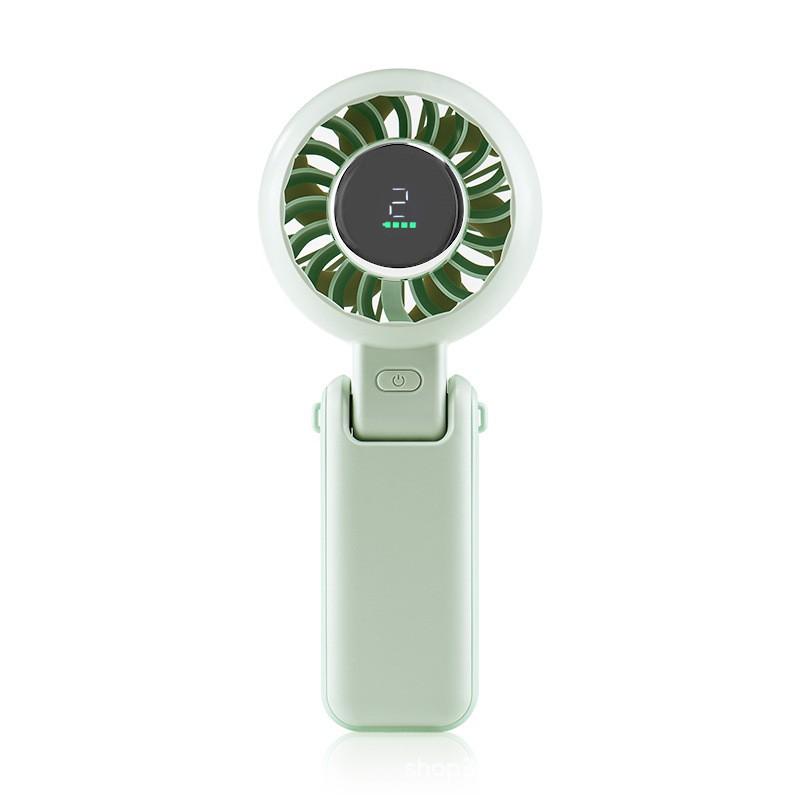 Five-Speed Portable High-Power Handheld & Desktop Fan with Display Screen