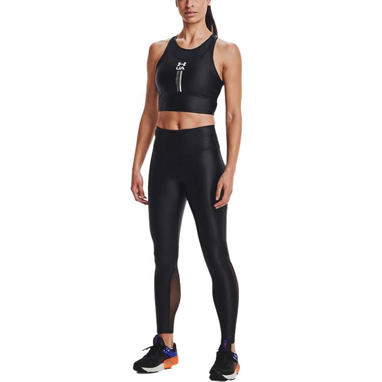 Under Armour Iso-Chill Crop Training Tank Top Women Tops Black 1361151-001