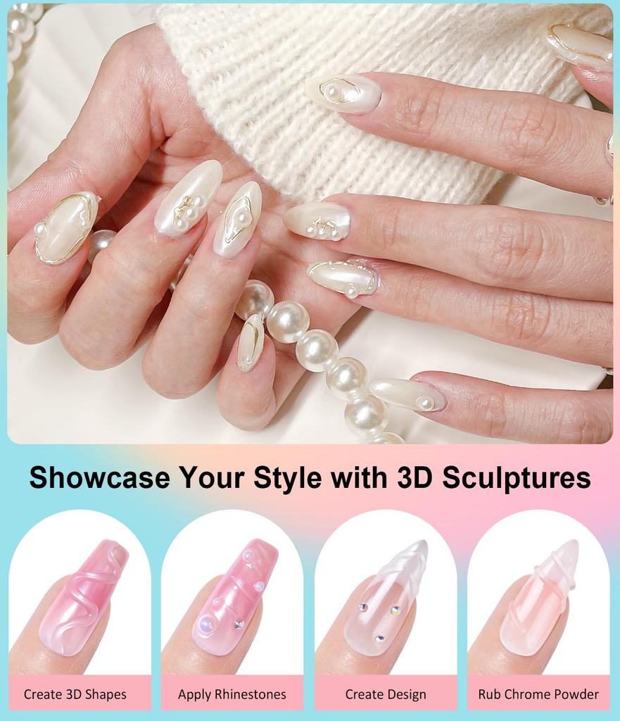 Spiegelpuder - [Feeneffekt] Rosa [Chrom-Nagelpuder] Aurora Meerjungfrau Regenbogen Nagelspiegelpuder, Rosa Nagelpuder Metallisches Spiegelglitzerpigment