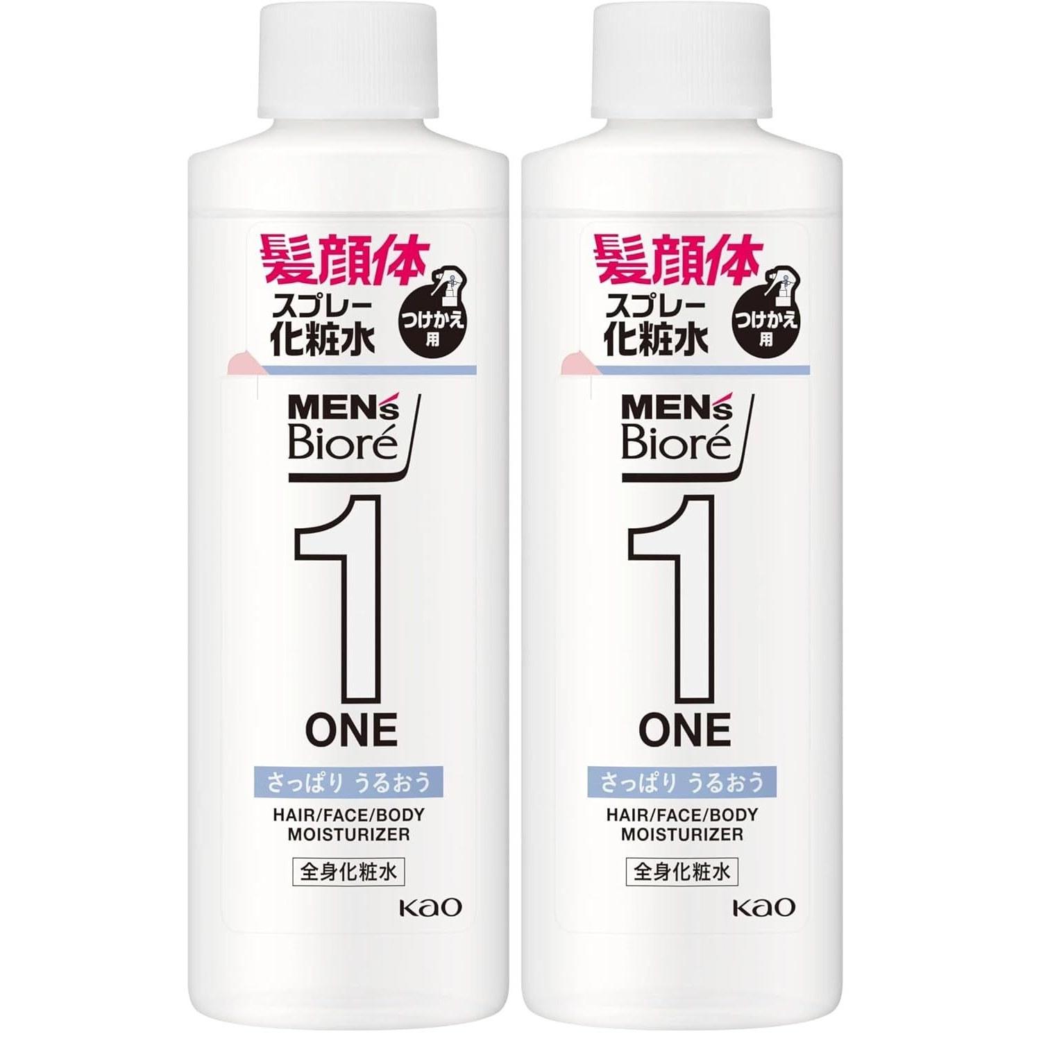 Mens Biore ONE All-Over Lotion Spray Refreshing Refill ( 2)
