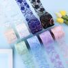 10Yards 6CM 3D Flower Glitter Tulle Roll Crystal Sequin Organza DIY Craft Wedding Home Birthday Decoration Bow Materia HM0000001