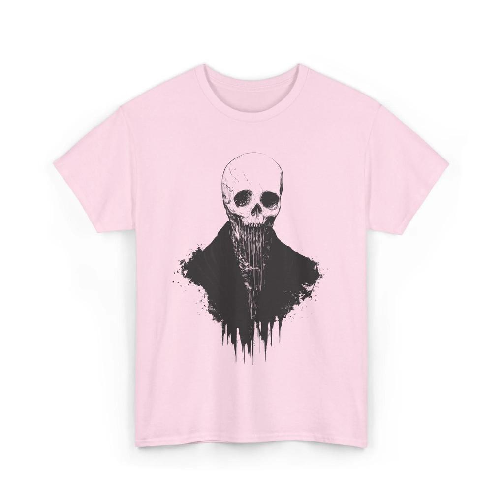 Zombie Skull Horror T-Shirt Gothic Grunge Skeleton Head Tee Macabre Alt Clothing Grim Dark Academia Graphic Tee Men Clothing