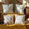 flower pattern Cushion Cover Set of  Decorative Short Plush Pillow Covers for Sofa Soft  Cushion Case x cm