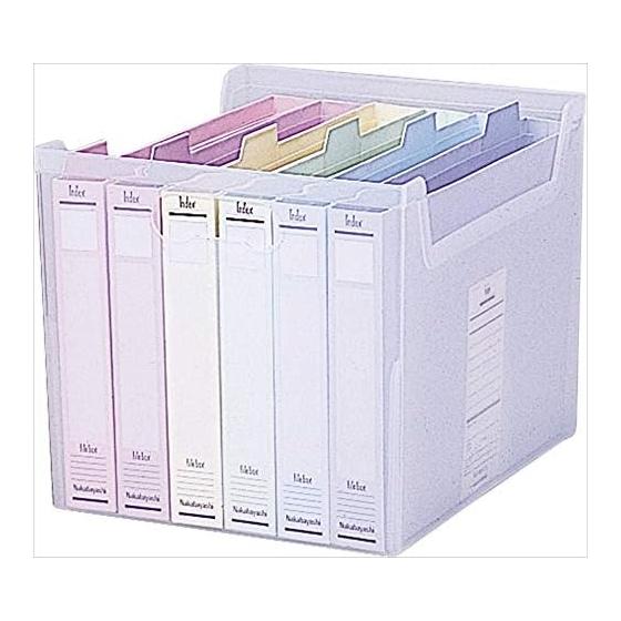 Nakabayashi Index File Box Document Storage Case F3 Clear Fubo I-F3C