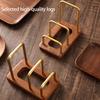 Wood Base Kitchen Countertop Organizer for Cutting Boards Pans Trays Utensils Wooden Chopping Board Organizer Stand