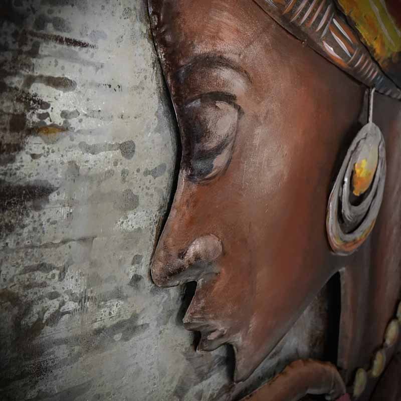 3D metal picture LOFT LADY AFRICA 70x120