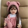 55 CM 22 Inch Reborn Dolls Realistic Full Silicone Baby Bebe Newborn Girl Doll Princess Toddler Toy Gift
