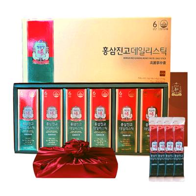 CheongKwanJang 6-year-old Red Ginseng Essence Red Ginseng Stick Red Ginseng Daily 30 Sets 300ml Gift Set (including Wrapper) 1 Piece, 1 Set