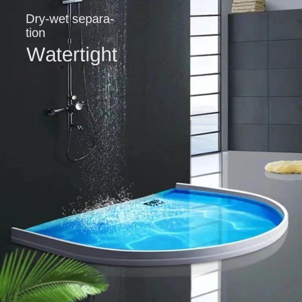 1M Curve Frame Floor Barrier Ground Block Shower Accessory Water Stop Strip Bathroom Floor