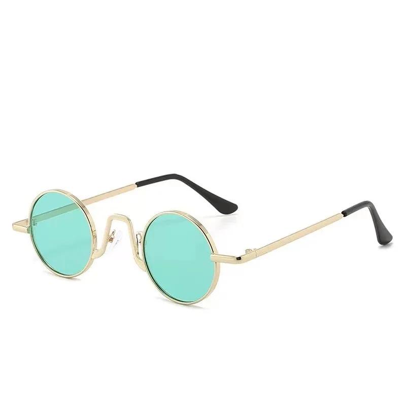 Vintage Hip Hop Sun Glasses Glasses Small Spectacle Frame Frame Circular Womens Street Photography Mini Eyeglasses Funny Sunglasses