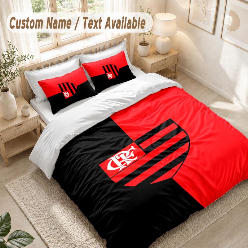 Flamengo Bedding Set, 1 Duvet Cover & 2 Pillowcases Soft Comfortable Bedroom Home Textile Decor