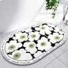 Diatomite Leaf Bath Mat Foot Mat Non-slip Bathroom Rug Absorbent Bath Carpet Quick Drying Shower Toilet Bathtub Doormat Washable