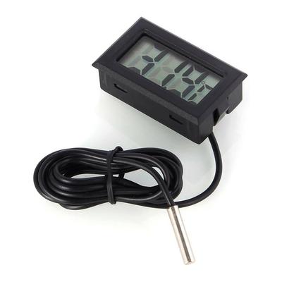 1m - 5m Black Cable Mini Digital Indoor Thermometer Temperature Meter Waterproof