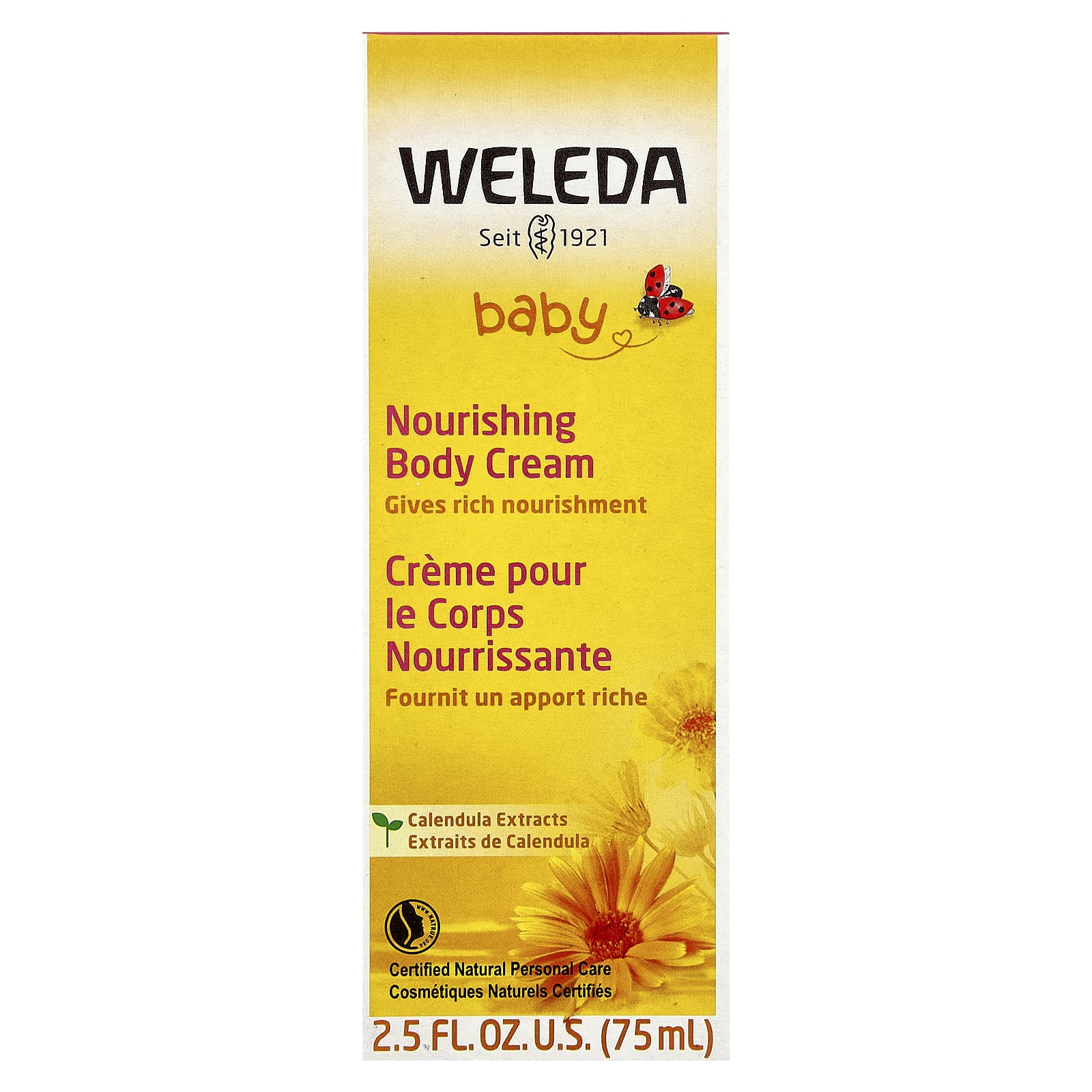 

Baby, Nourishing Body Cream, Calendula Extract, 75 Ml (2.5 Fl Oz)