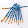 10Pcs Watercolor Gouache Painting Brushes Soft Nylon Hair Pens Art Supplies