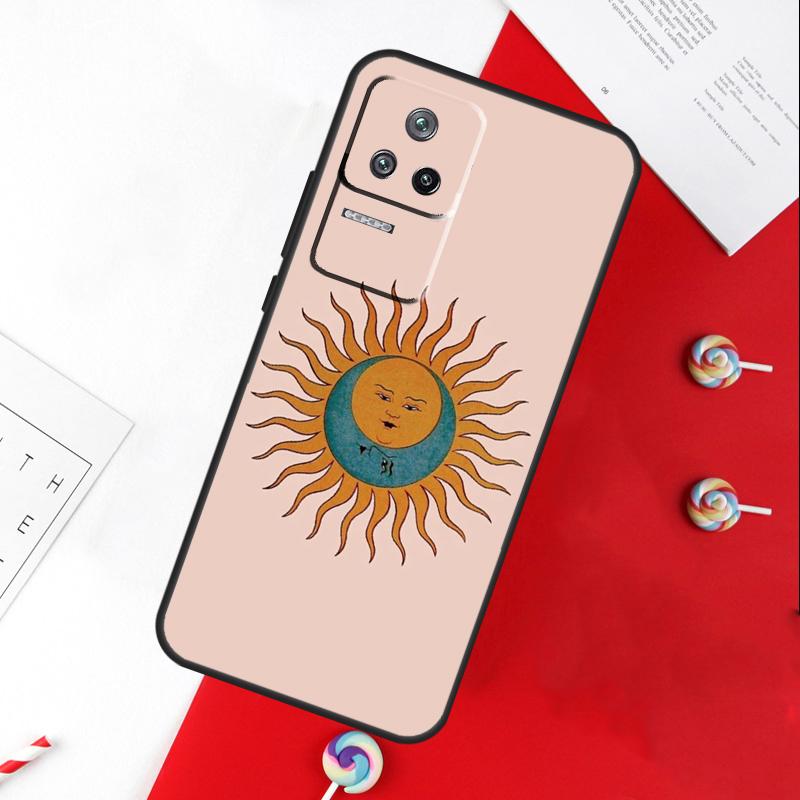 

Винтажная крышка Луна и Солнце Звезды для Xiaomi 13T 11T 12T 14T Pro 13 14 15 Ultra POCO X7 Pro X3 X5 X6 F5 F6 M6 Pro Чехол POCO F6 Pro