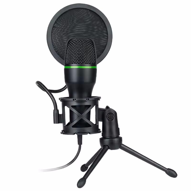 Condenser Microphone USB Wired For PC Laptop Computer Professional Gaming Accessories Kit Gamer Sound Live Streaming Podcast RGB