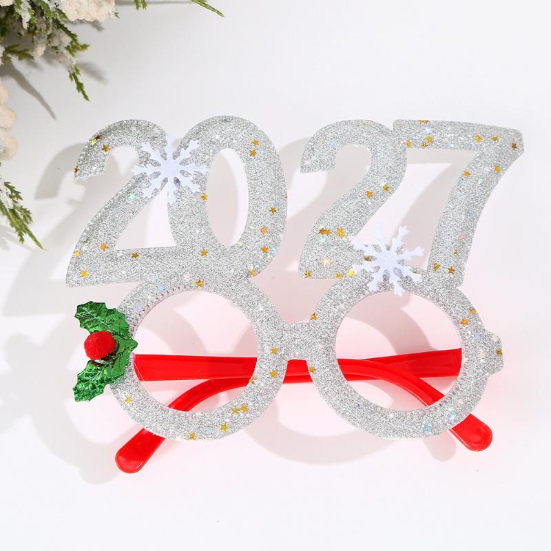 2027 Happy New Year Headband Christmas Numbers Headbands Glitter Sequins Hair Hoop Eve Party Hair Bands Party Props