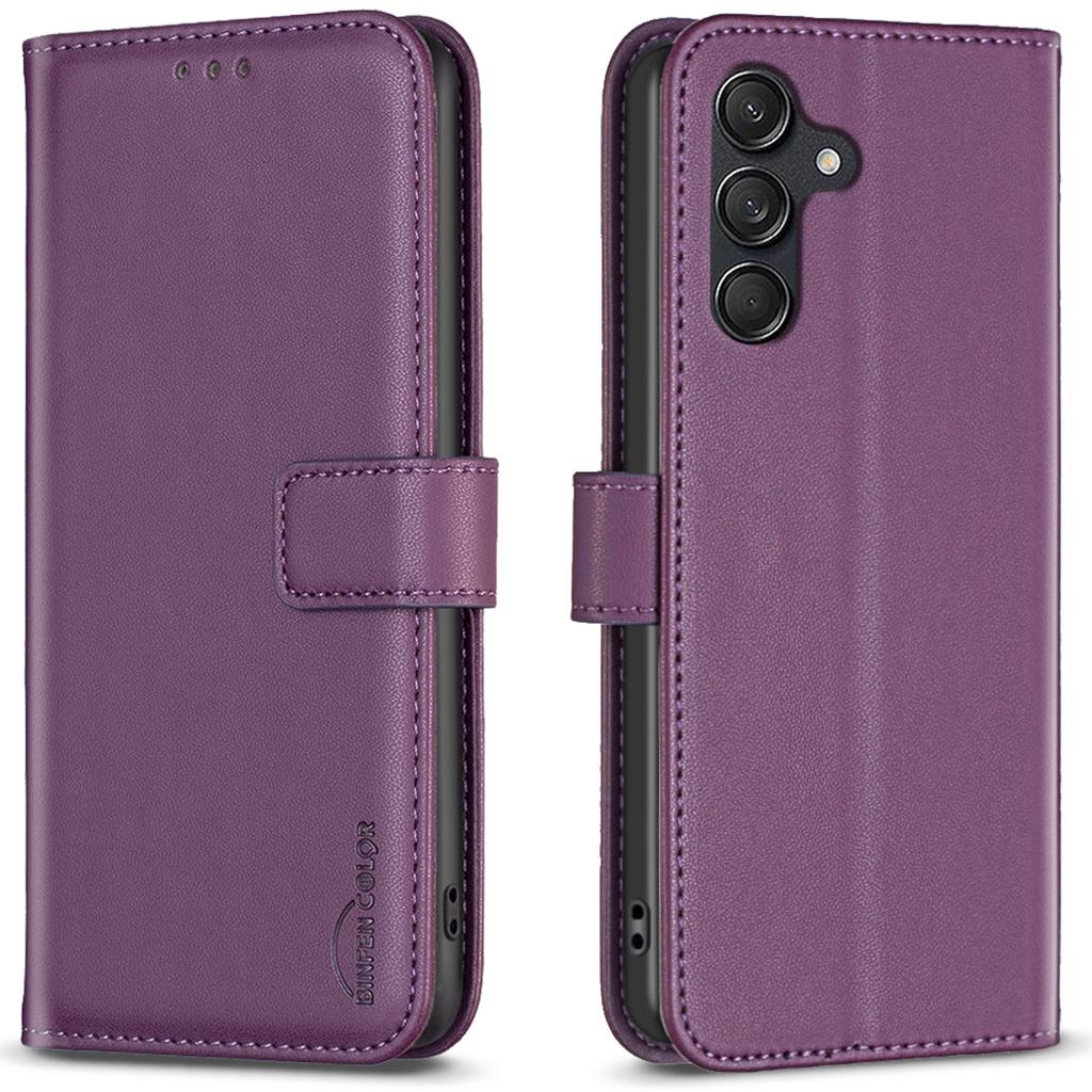 BINFEN COLOR BF17 For Samsung Galaxy M55 5G/C55 5G/F55 5G Wallet Case Shockproof Leather Phone Cover