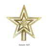 European Gold Star Christmas Tree Topper - Five-Pointed, 10/15/20cm
