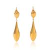 Phoenix Trendy Fashionable Personality 18K Gold Plated Stainless Steel Teardrop Earrings for Women, High-end Ins Style