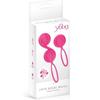 Boules de Geisha - Yoba - Rééducation Périnée - Silicone - Rose - 2 billes interchangeables