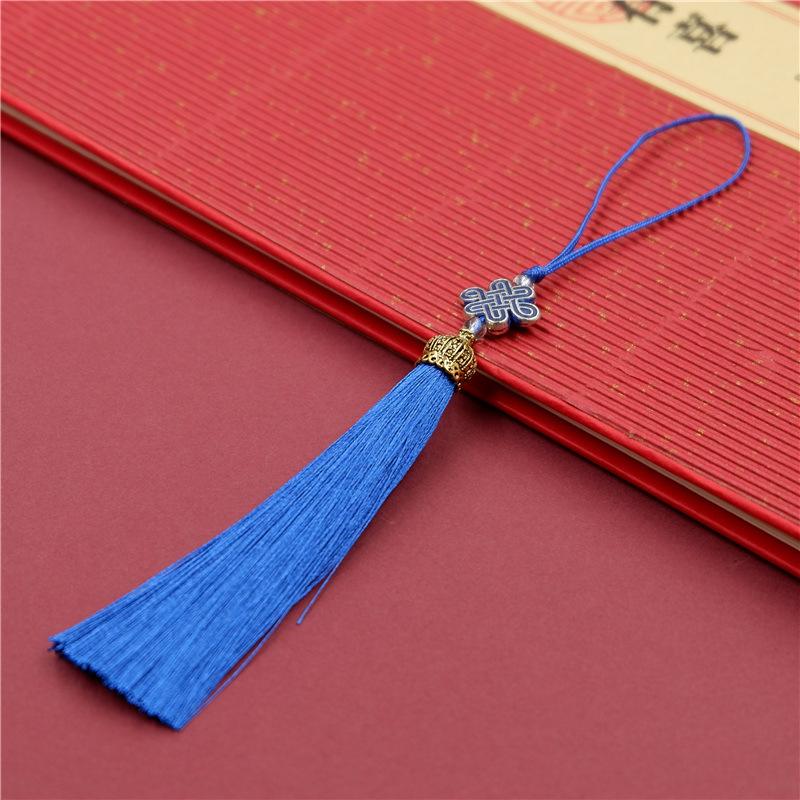 

Китайский стиль кисточка серьги металлическая шляпа плюс бусины висячие серьги старинный стиль закладка чонсам ханьфу нажимная планка кисточка аксессуары кулон