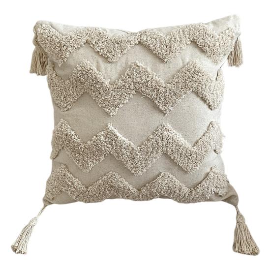 Povlak na polštář Stylový český etnický design se střapcem Zesílená vyšívaná pohovka Polštář na polštář Kancelář s všívaným polštářem