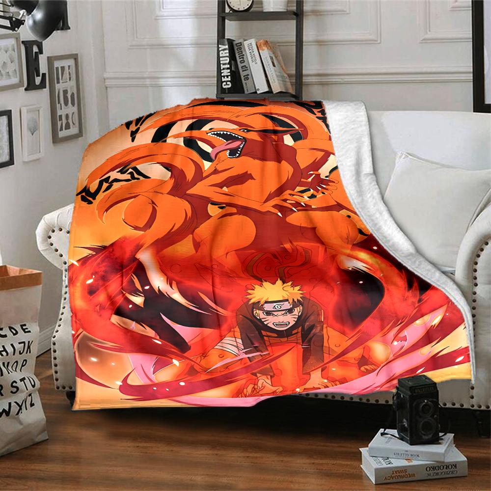 1pc NARUTO (3) Blanket, Gift, for Men and Women, Soft Blanket, Good for Sofa Bed Couch Travel, Lightweight Flannel Blanket