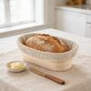 Ensemble Professionnel de Porte-Pain Lot de 2 avec Couvercles Préformés Idéal pour le Pain au Levain et le Pain de Blé Artisanal