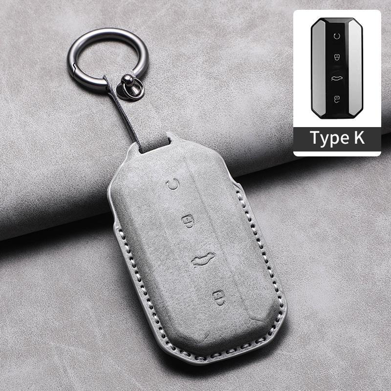 

Car Key Case Cover Fob For Chery Jaecoo J7 J5 2025 Anti-Scratch Leather Auto Keychain Protection Shell Decorative Accessoriess