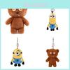 Adorable Minions Plush Bear Keychain Cute Tim Bear Doll Gift For Kids And Collectors