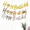 Happy Birthday English Letter Banner - Party Decoration