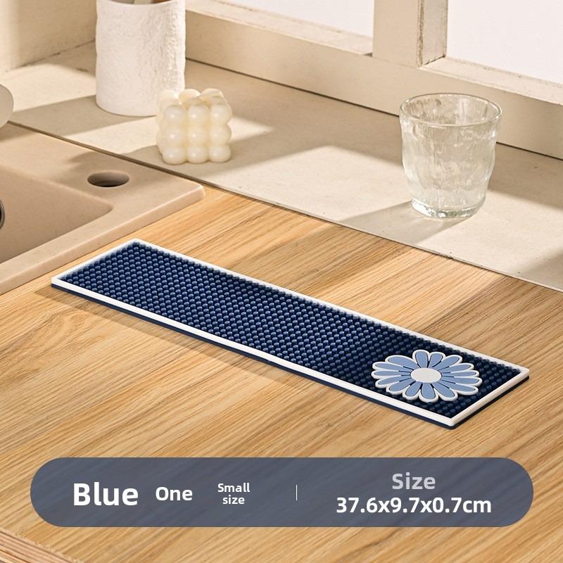 

Bar Counter MATS, Coffee MATS for Bars, Draining MATS, Table MATS, Pvc Soft Rubber Anti-slip MATS, Rubber Wine Glass Water Filter MATS small синий