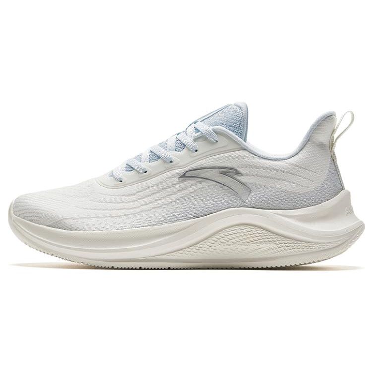 Anta Urban Running Women Low Top Running Shoes Ivory White Light Fog Grey 922335571-1 37.5