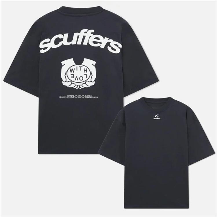 

Short-sleeved T-shirt Printed Crew Neck Cotton Women’s Men’s S