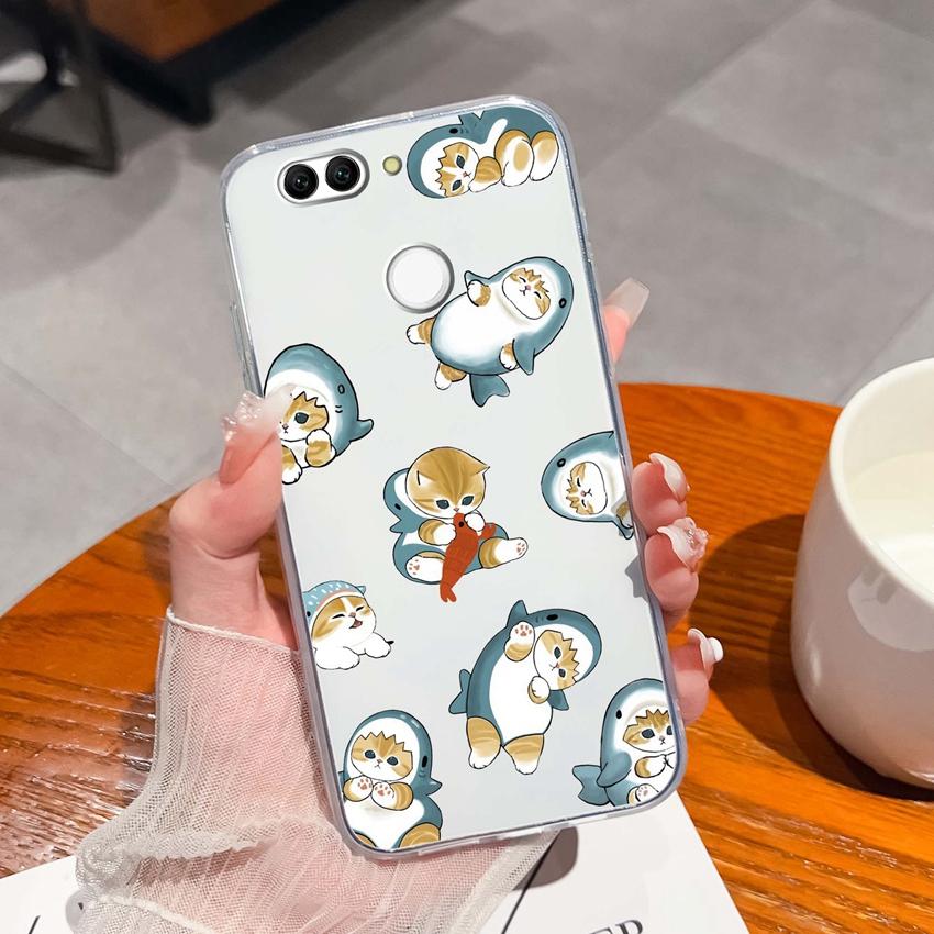 For Huawei Nova 2 2S 3 3e 4 4e 5 5i 7i 6 7 SE Luxury Clear Phone Case Beautiful Butterfly Wing Pattern Soft Silicone Anti Fall Shell For Huawei Casing