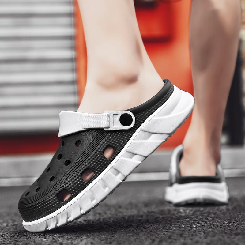 Summer Sandals Men's Blade Sandals Clogs Quick Dry Casual Home Slippers Hole Shoes Garden Shoes Beach Sandals Mules Bathroom Slippers