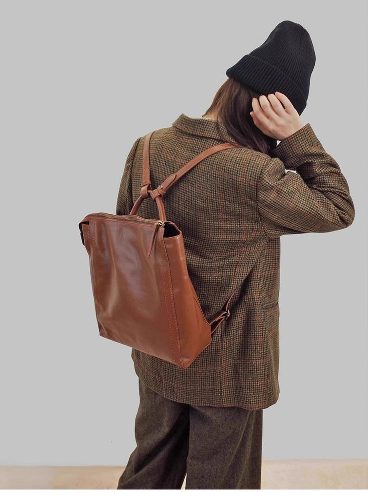 Backpack Women PU Fashion Simple All-match High Quality Shoulder Bag Hanbbag Vintage Girls Bags
